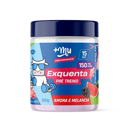 +Mu Pré-Treino Exquenta | Amora e Melancia (300g).